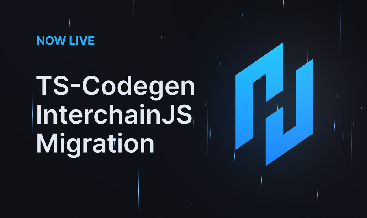 TS Codegen: InterchainJS Migration