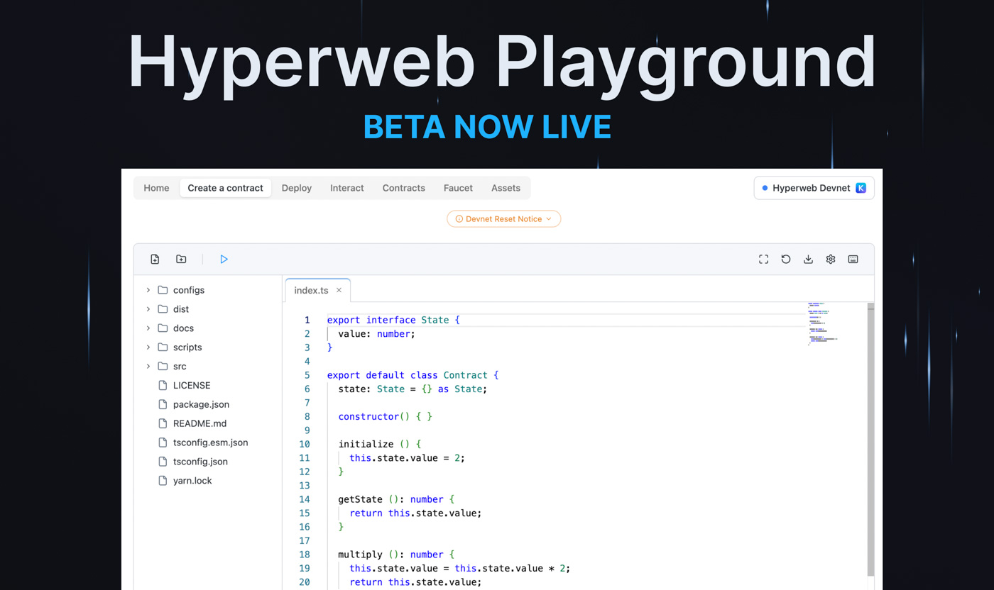 Introducing the Hyperweb Playground: Your First Smart Contract Is Just a Browser Tab Away